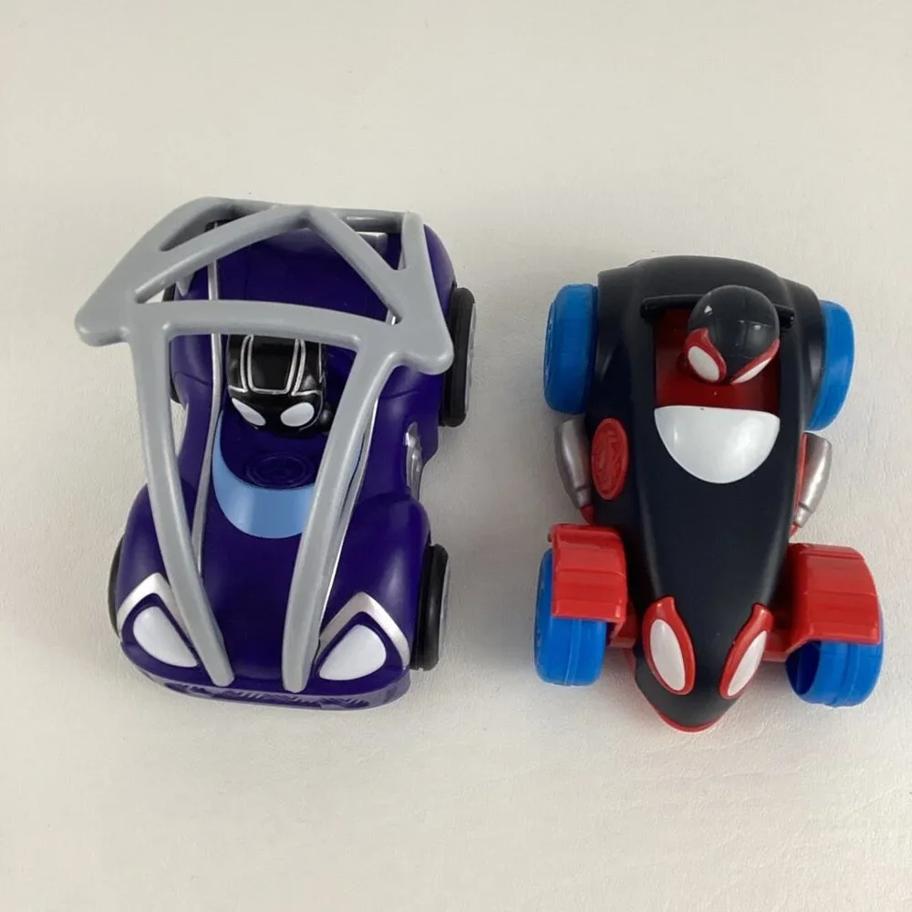 Marvel Spidey & His Amazing Friends Racers Black Panther Miles Morales Cars Lot